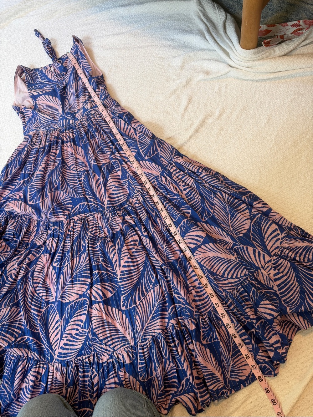 Boden Serena Cotton Tie Maxi Dress Multi Tropical Print Parrot - Picture 9 of 11